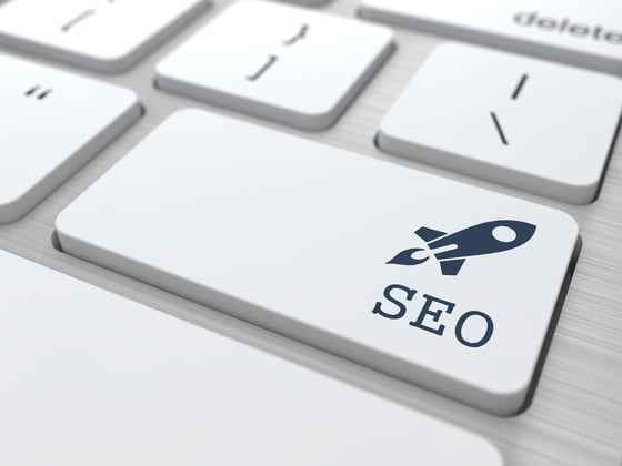 SEO. Button on Modern Computer Keyboard. Internet Concept. 3D Render.-1